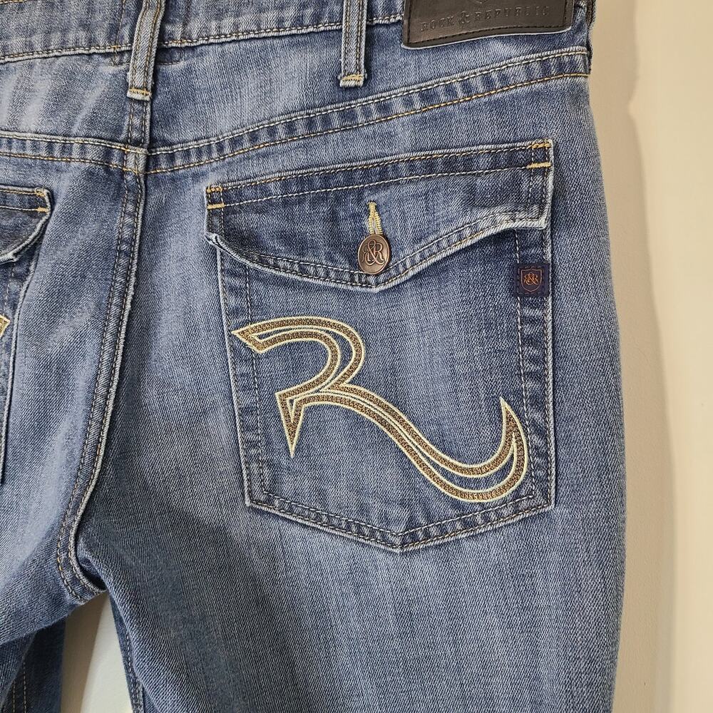 Rock & Republic Neil Jeans Men's 38 x 30 blue denim Relaxed Straight Leg Y2K - Picture 3 of 14